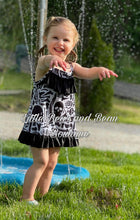Load image into Gallery viewer, A girl model wearing skull print tankini
