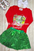 Load image into Gallery viewer, Lil Miss Gr!nch Skirt Set
