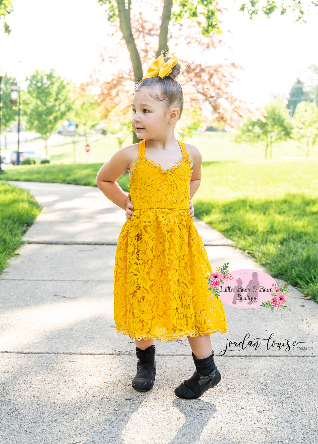 Golden Rod Lace Dress 3T (100) Golden Rod Lace Dress 3T (100)