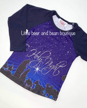 Load image into Gallery viewer, Size 6/12m- O Holy Night Nativity Shirt
