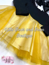 Load image into Gallery viewer, Gold Tulle Bow Back Dress
