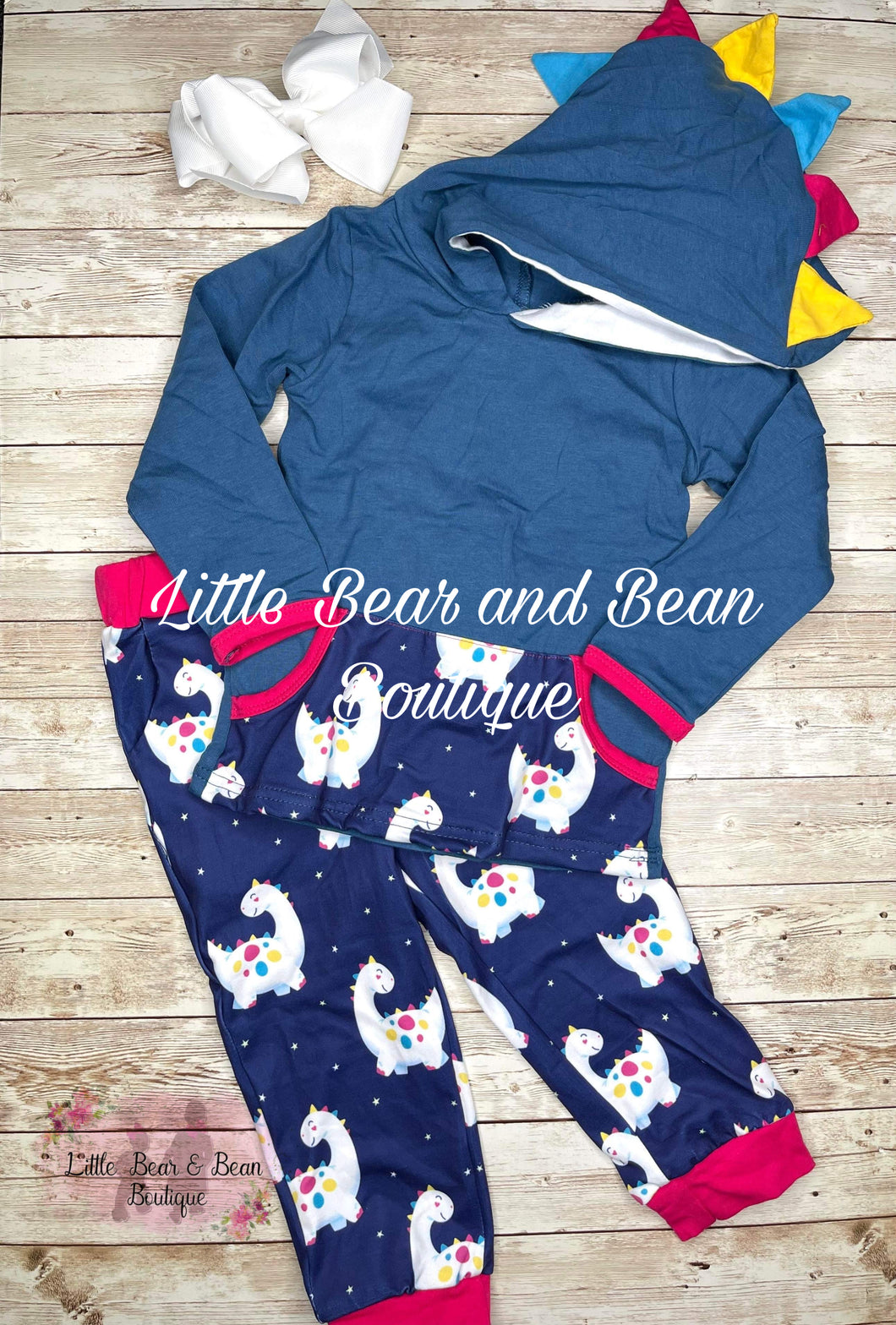 Pretty Dinosaur Jogger Set