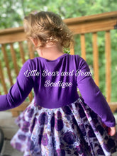Load image into Gallery viewer, Amethyst Floral Super Twirl Dress
