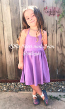 Load image into Gallery viewer, Purple Halter Playground Dress
