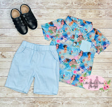 Load image into Gallery viewer, Island Princess Button Down Short Set
