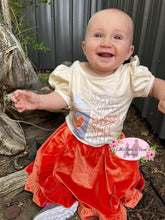 Load image into Gallery viewer, But First,  Pumpkin Latte Coffee Velvet Skirt Set
