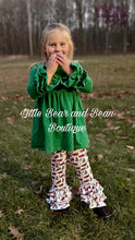 Load image into Gallery viewer, Green Ruffle Sleeve Top and Christmas Truck Belle Set
