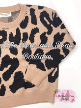 Load image into Gallery viewer, Size 2T- Luxe Tan Leopard Sweater
