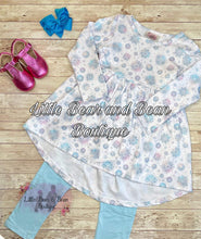 Load image into Gallery viewer, Mommy and Me Crystal Snowflake Hi Low Tunic Belle Set
