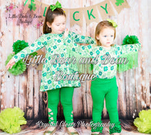 Load image into Gallery viewer, Clover Green Lattice Legging Set
