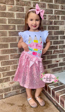 Load image into Gallery viewer, Size 2T- School Princess Sequin Skirt Set
