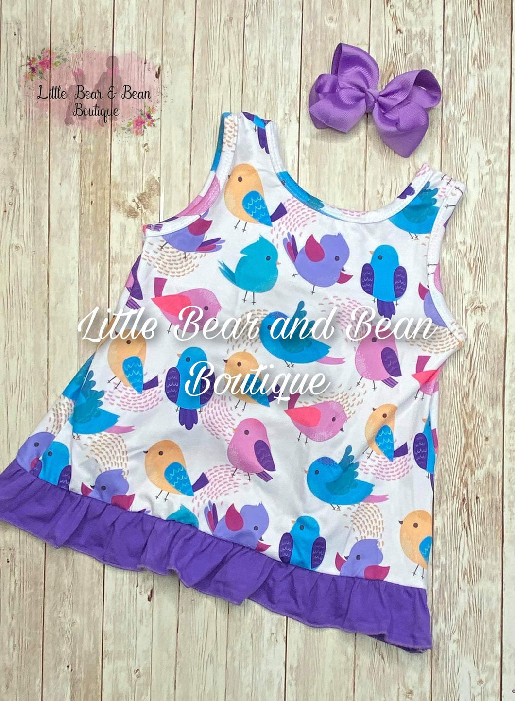 Colorful Birds Swing Top