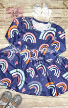 Load image into Gallery viewer, Navy Rainbow Dress
