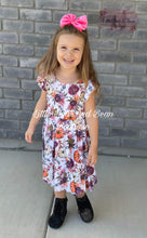 Load image into Gallery viewer, Fall Harvest Floral Twirl Dress
