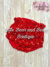 Load image into Gallery viewer, Red Velvet Sequin Bloomies
