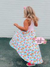 Load image into Gallery viewer, Ice Cream Party Racer Back High-Low Dress

