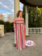 Load image into Gallery viewer, Ladies Striped Maxi Dress
