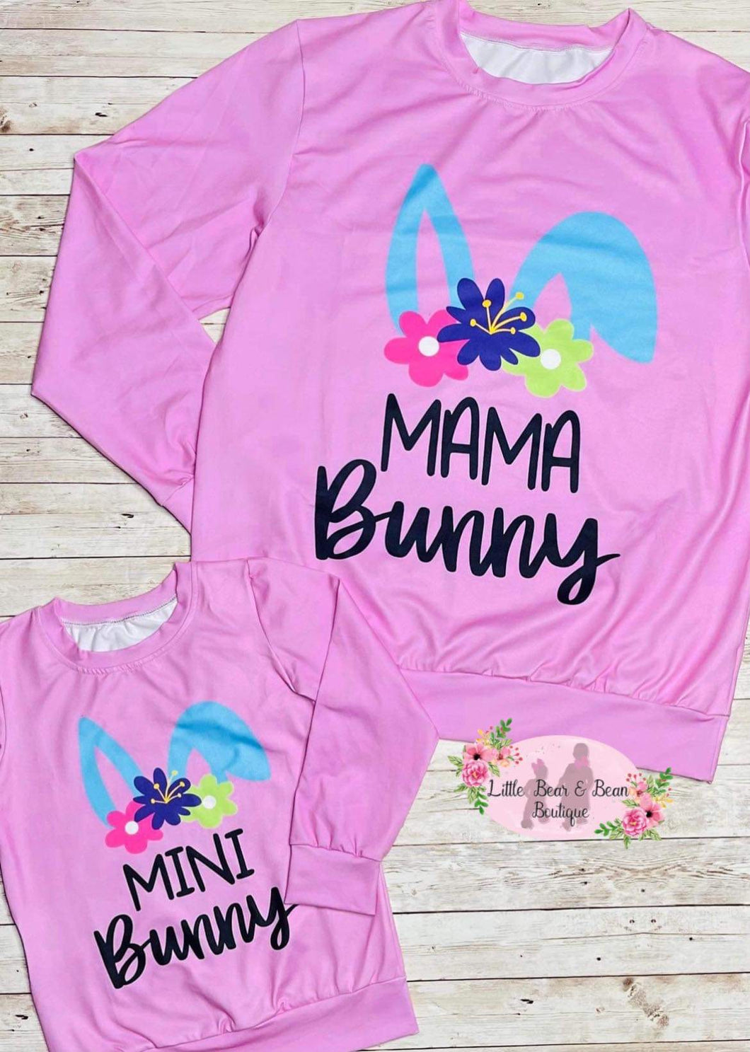 Mama and Mini Bunny Top Child