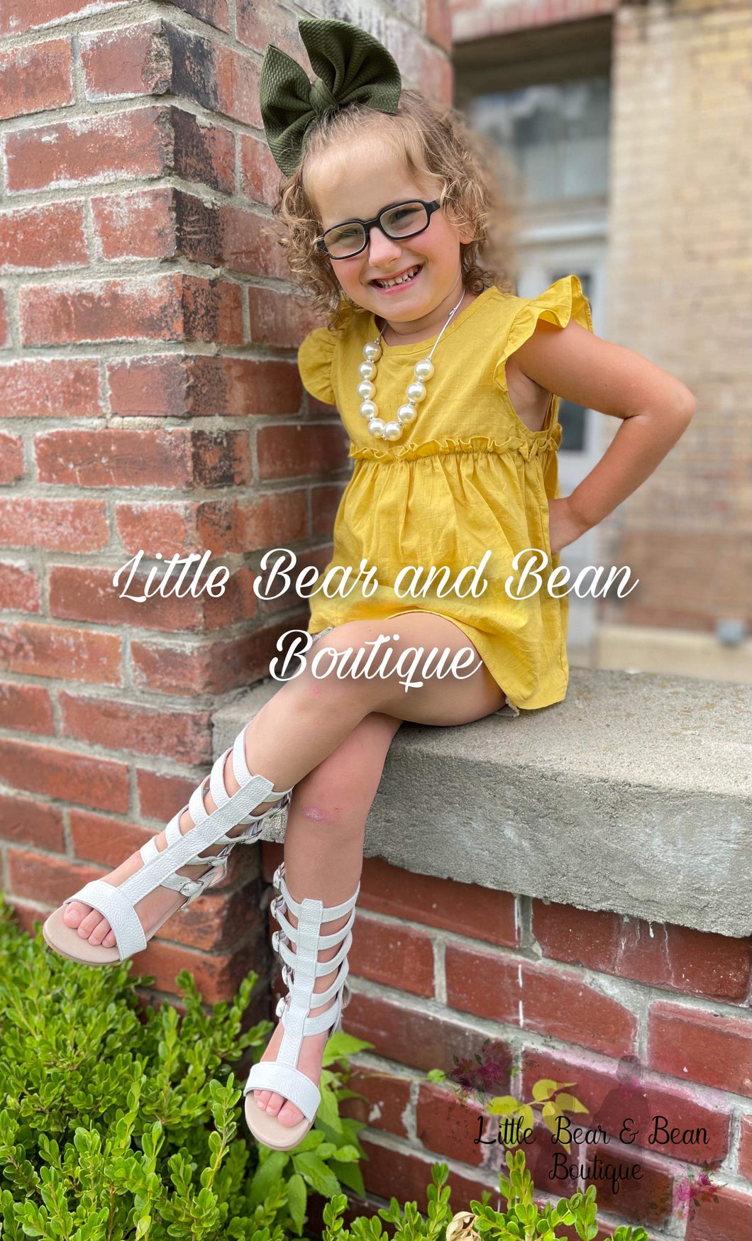 Yellow Linen Baby Doll Top
