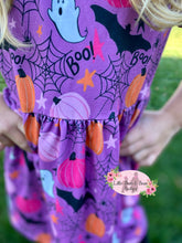 Load image into Gallery viewer, Pretty Purple Halloween Lace Belle Set

