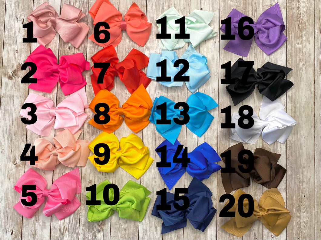 6 Inch Double Layer Grosgrain Bow