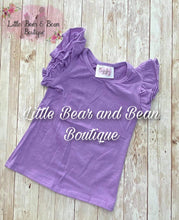 Load image into Gallery viewer, Solid Flutter Sleeve Top Lilac

