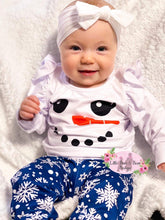 Load image into Gallery viewer, Snow Cute Blue Flutter Sleeve Jogger Set
