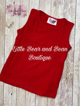 Load image into Gallery viewer, Solid Cotton Tank Red
