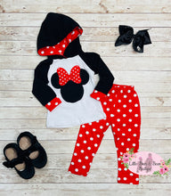 Load image into Gallery viewer, Bow Mouse Polka Dot Set
