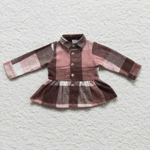 Load image into Gallery viewer, Pre-order RTS from Supplier Flare  Bottom Pink Plaid Flannel
