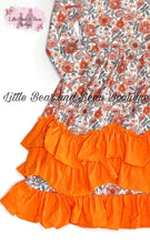 Load image into Gallery viewer, Orange Floral Maxi Dress
