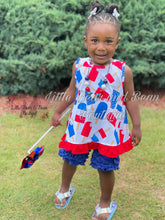 Load image into Gallery viewer, Red, White and Blue Popsicle Swing Top Set
