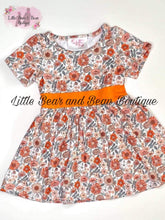 Load image into Gallery viewer, Orange Floral Dress
