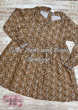 Load image into Gallery viewer, Tan Floral Vintage Dress
