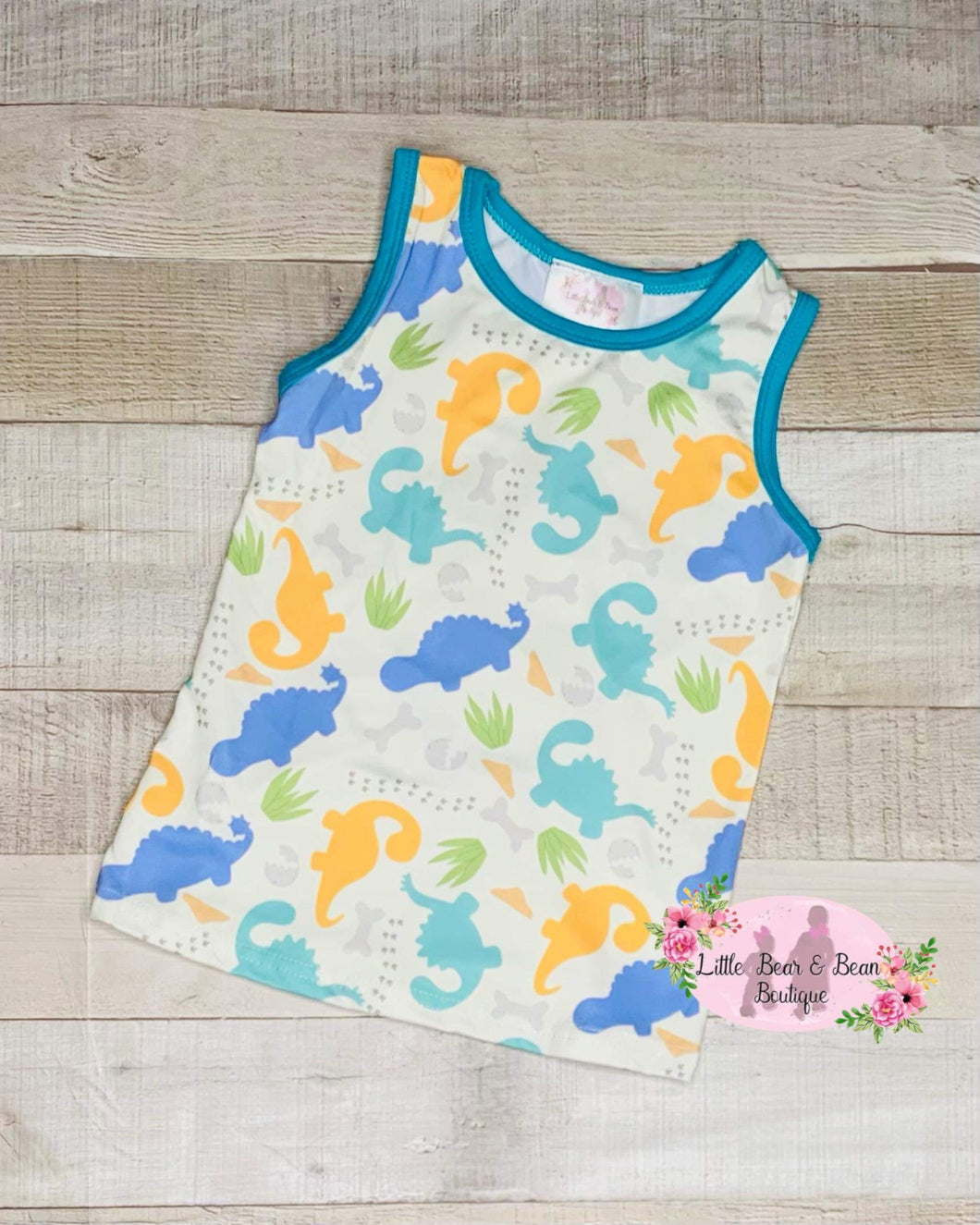 Daddy & Me Colorful Dinos Tank- Child